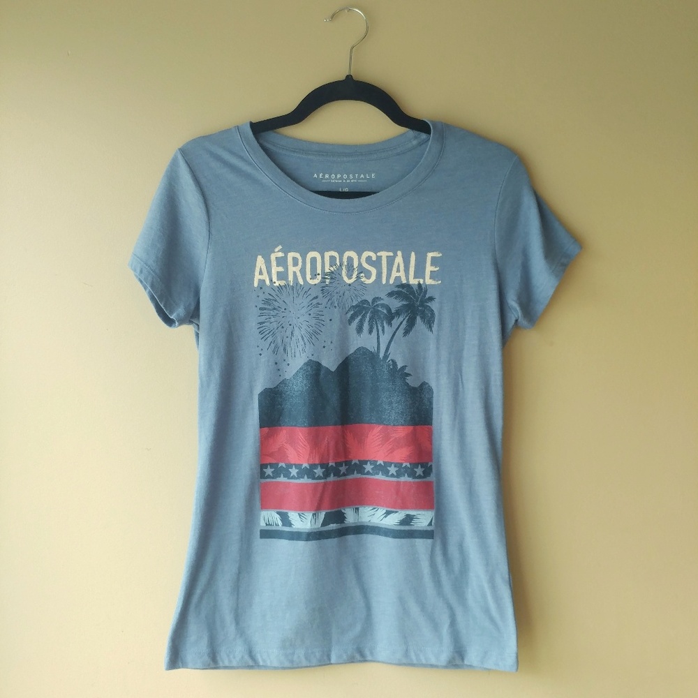 2/$15 Aeropostale Island Fireworks Tee